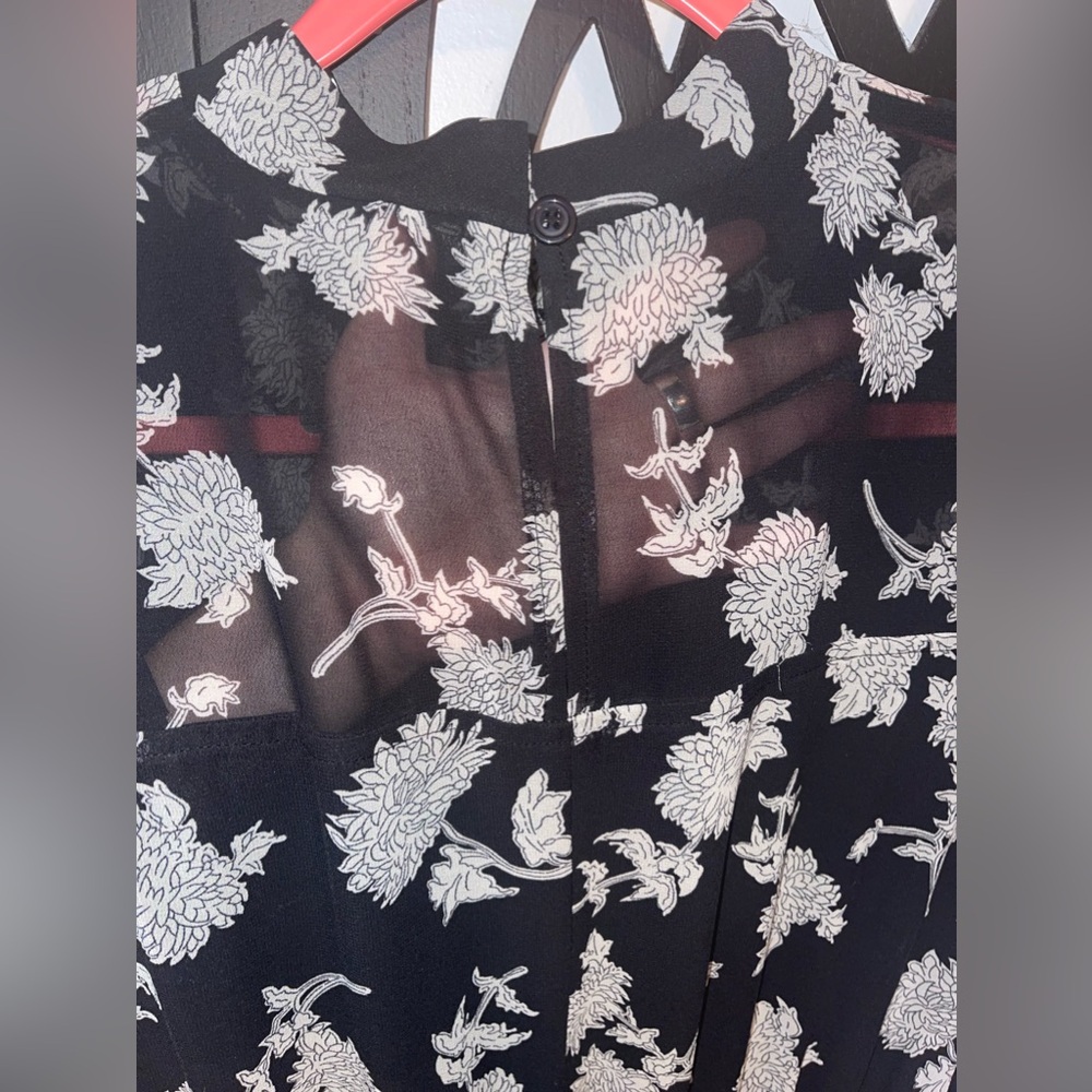 Lulu's Black and White Floral Maxi Dress - Picture 3 of 5